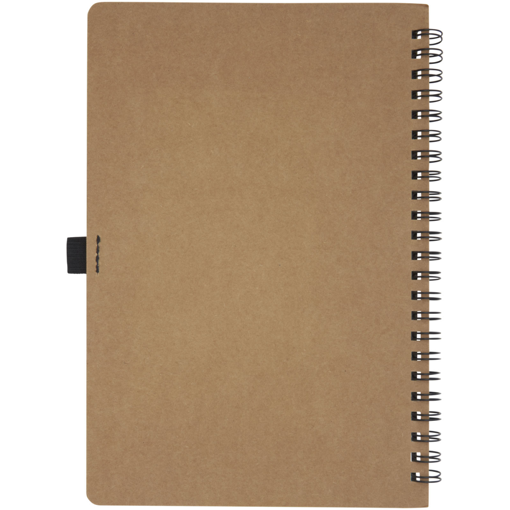 Fizzling A5 wire-o gerecycled kartonnen notitieboek met steenpapier