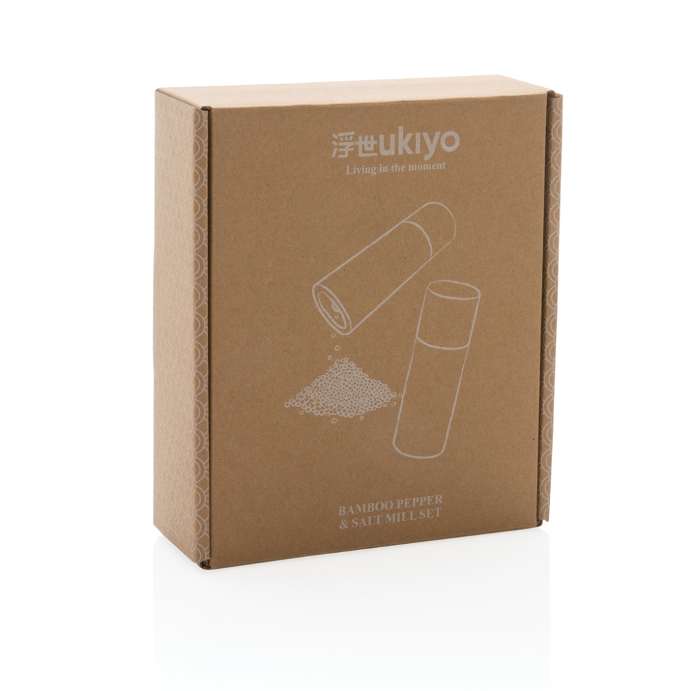 Ukiyo bamboe zout- en pepermolenset
