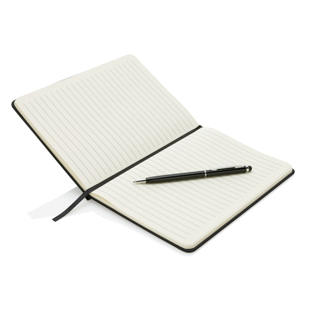 Tudlo hardcover PU A5 notitieboek met stylus pen