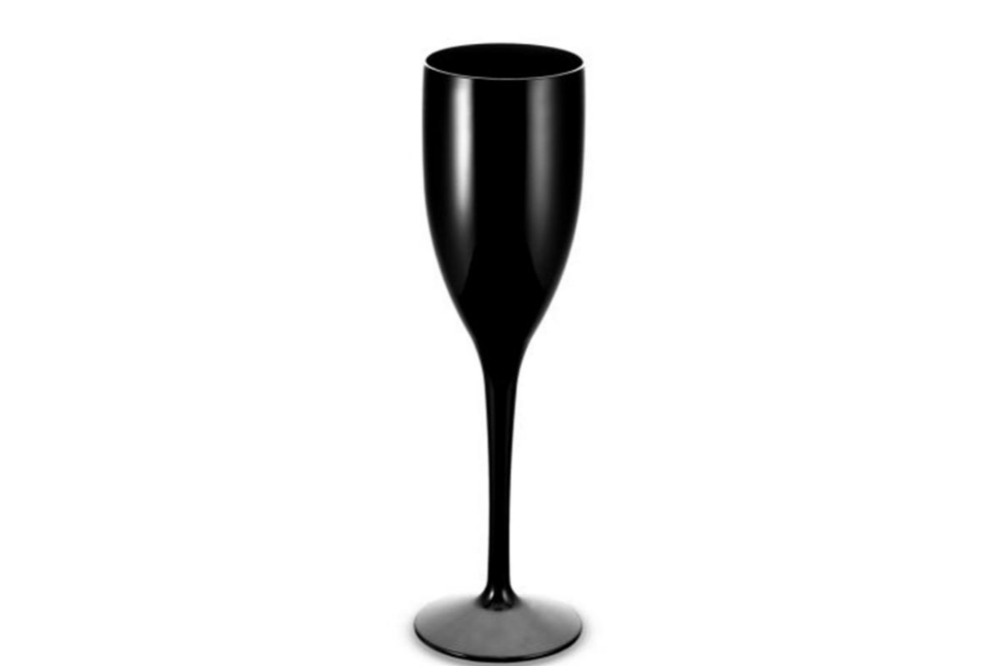 Champagneglas 15 cl 15 zwart