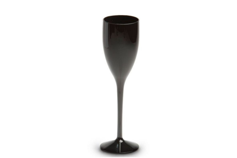 Champagneglas 12 cl zwart