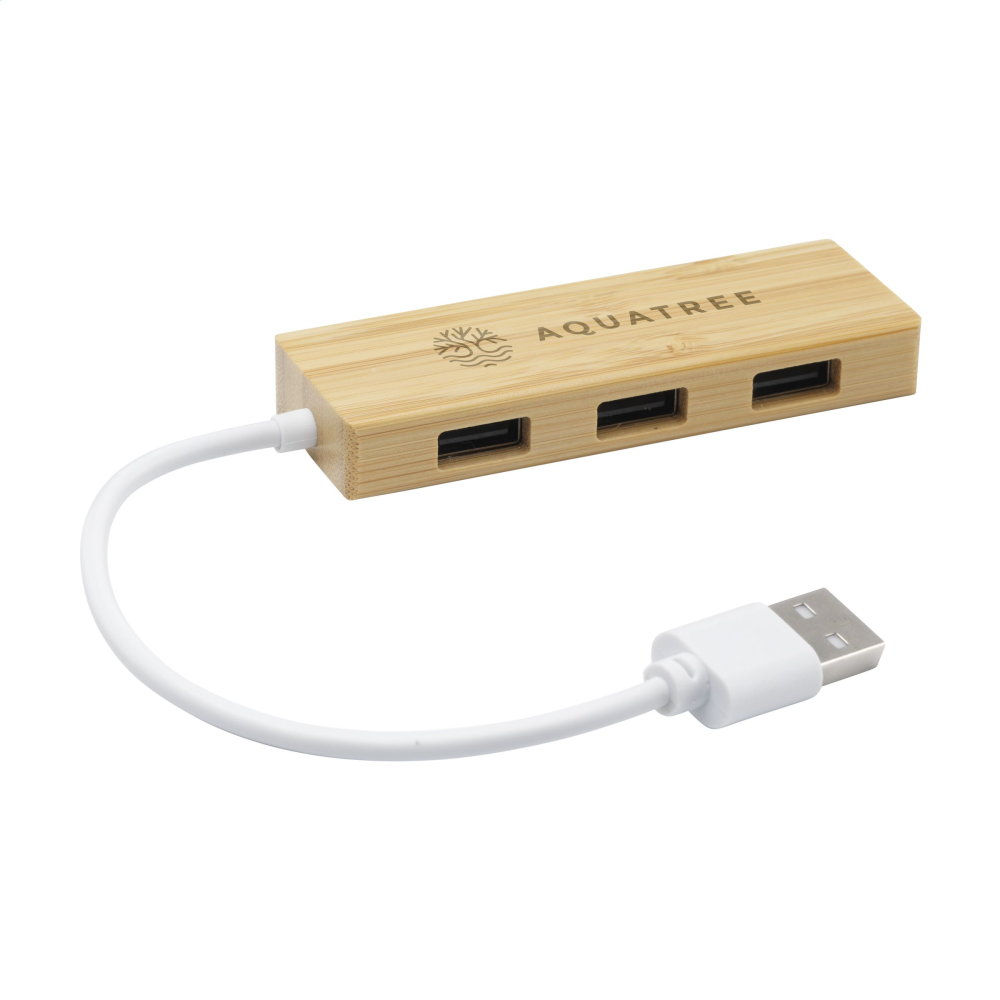 Kaputy Bamboo USB Hub
