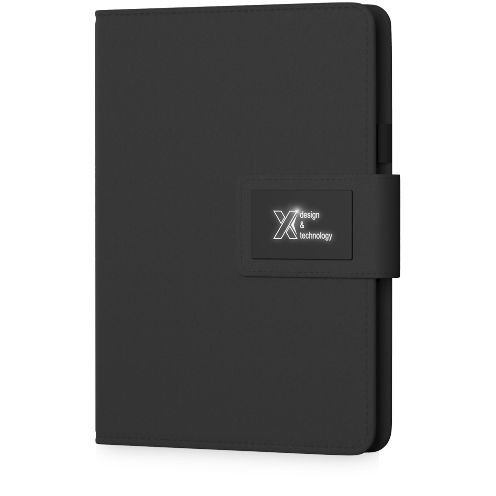 SCX.design O16 A5 notitieboek met oplichtend logo