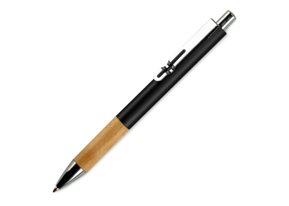 Verny Metalen pen met houten grip