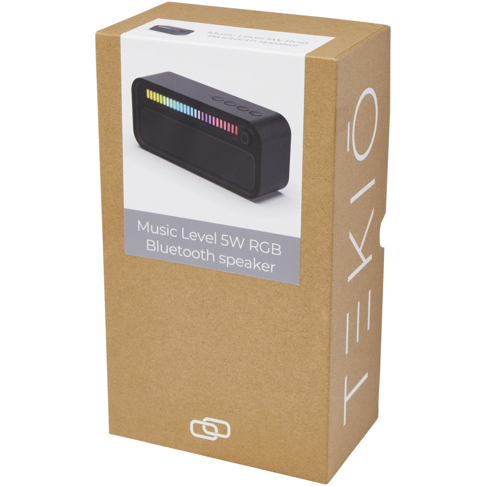 Music Level Bluetooth® speaker van 5 W met RGB sfeerlicht