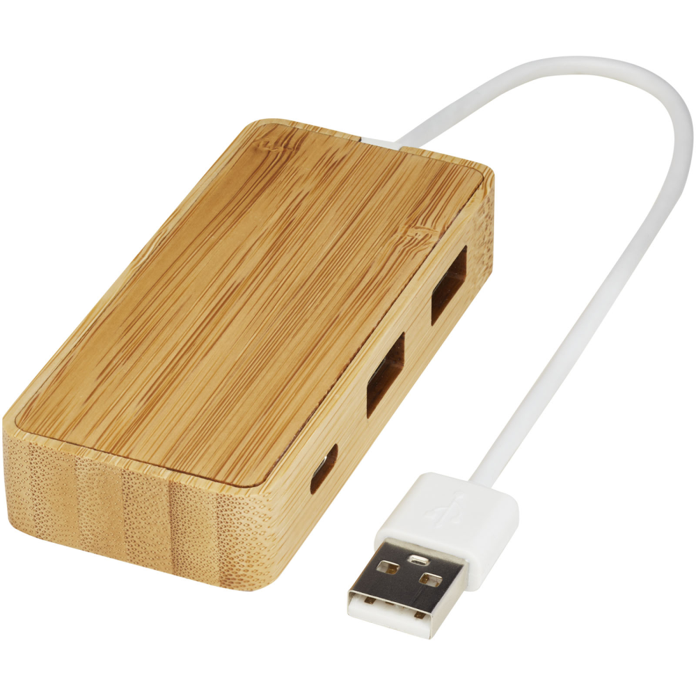 Tebi USB hub van bamboe