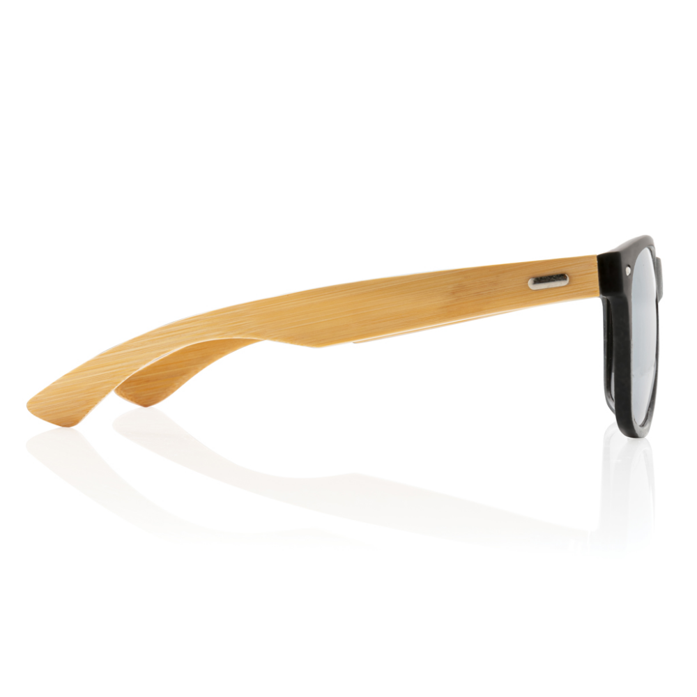 FSC® Bamboo en RCS zonnebril van gerecycled plastic