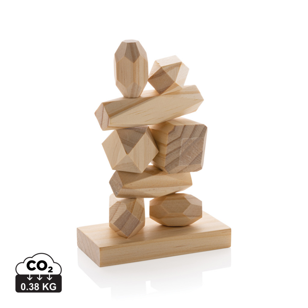 Ukiyo Crios houten balanceerstenen in zakje