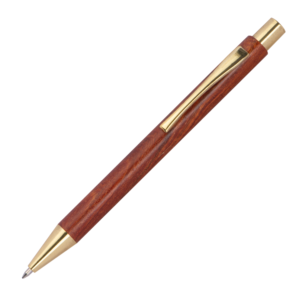 Dumas houten pen met gouden applicaties