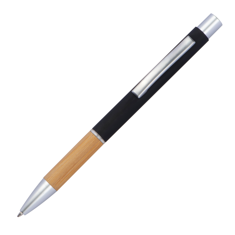 Nichol Pen van aluminium met bamboe