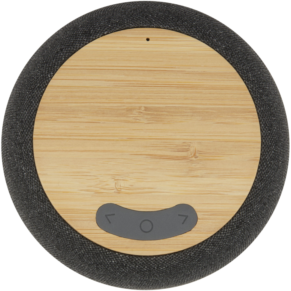 Bluetooth® speaker en oplaadstation van bamboe/RPET