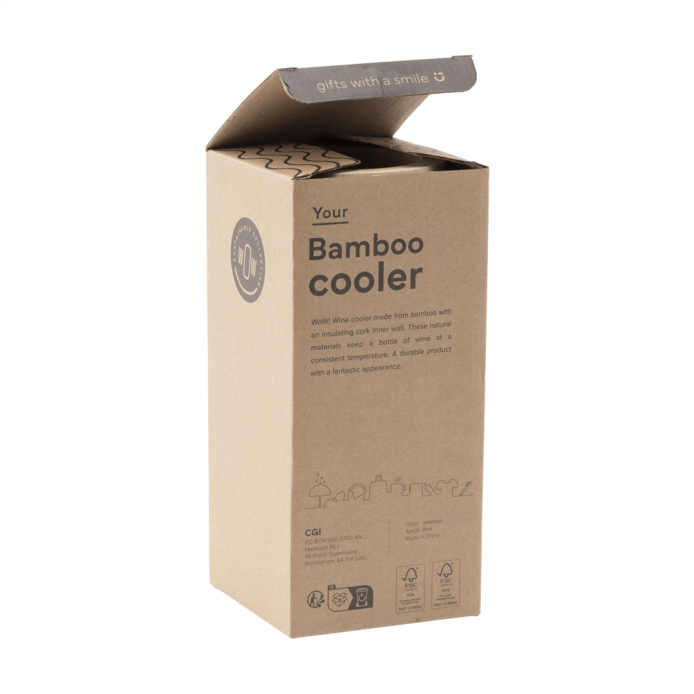 Bari Bamboo wijnkoeler