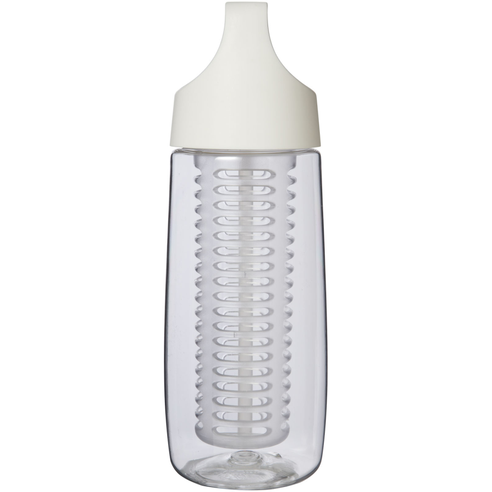 HydroFruit 700 ml drinkfles van gerecycled plastic met klapdeksel en infuser