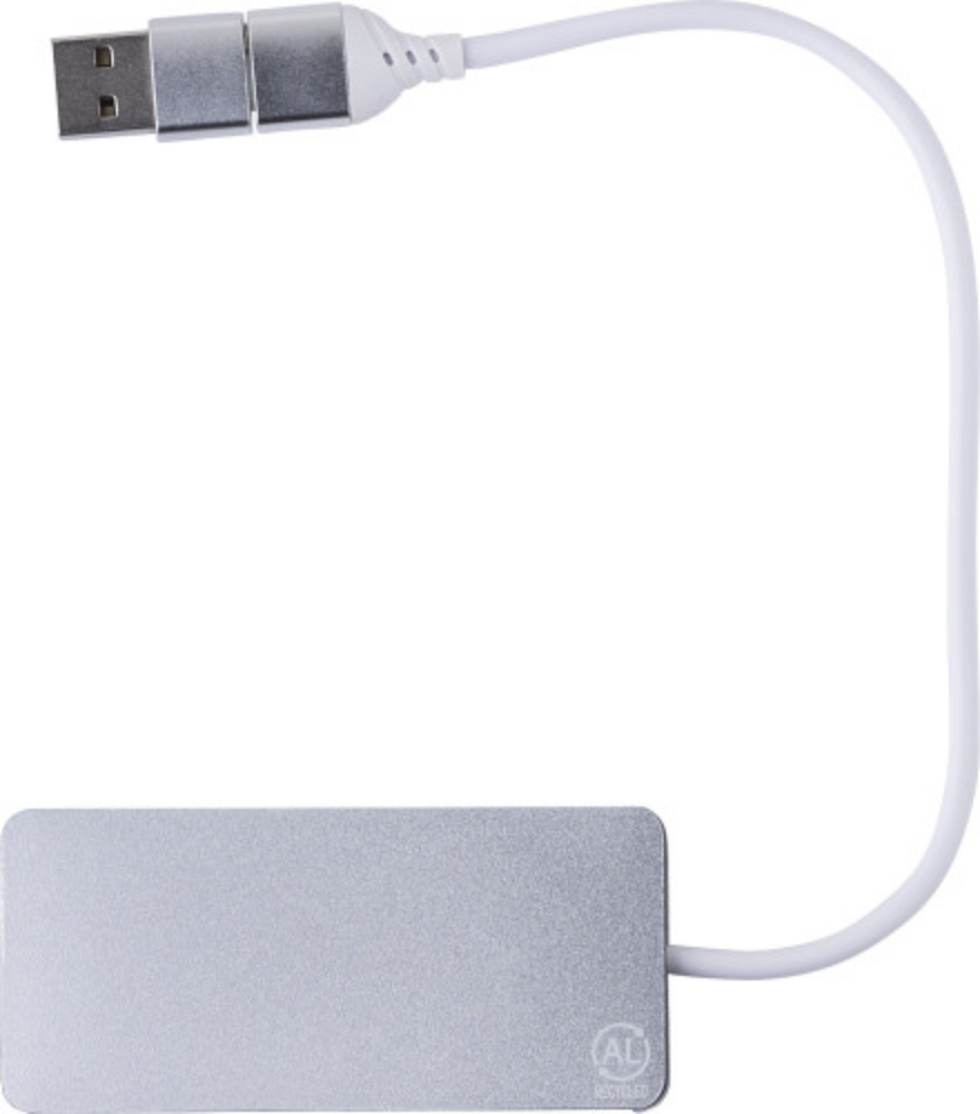 Aluminium USB hub Layton