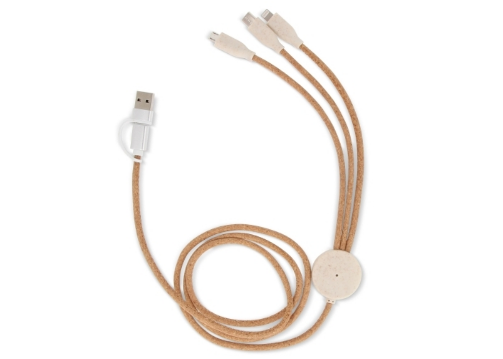 Tilst FSC cork 3 in 1 PD charging & data cable