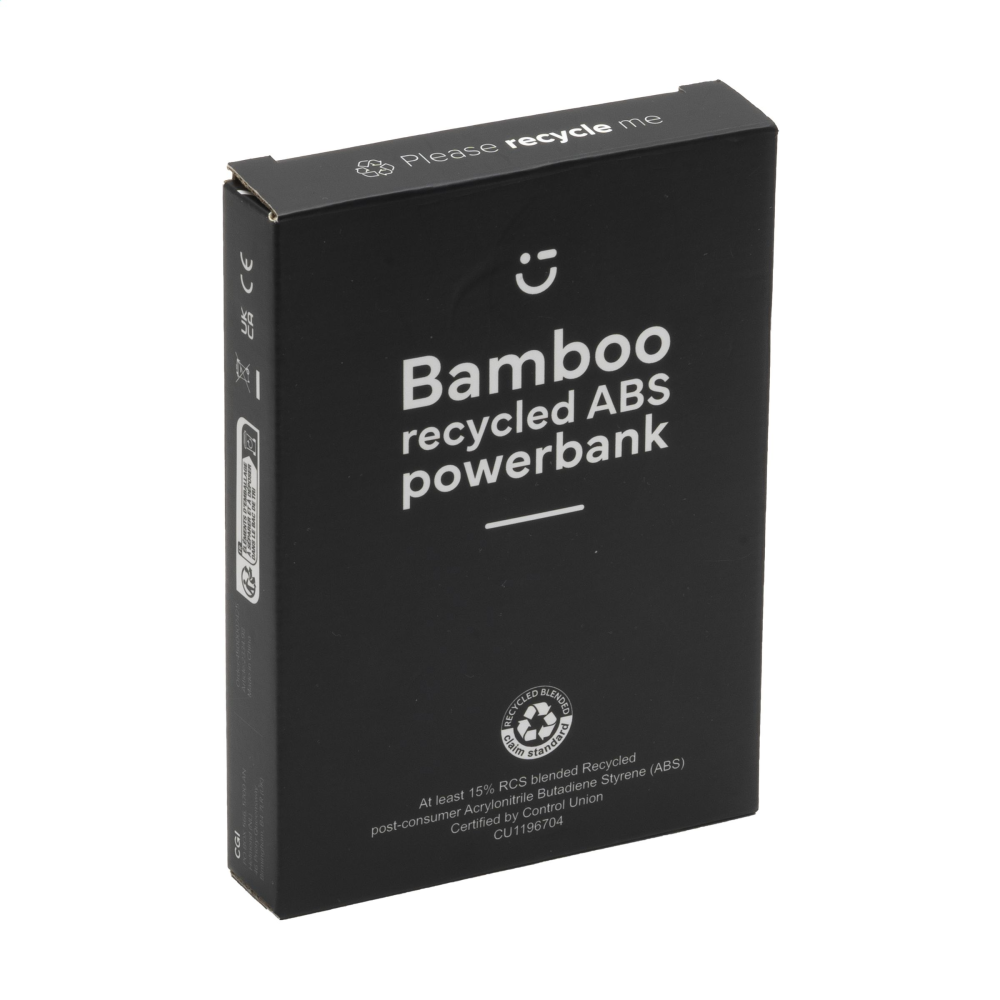 Boru Bamboo RCS Recycled ABS Powerbank Wireless Charger