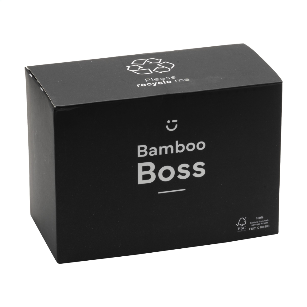 Bamboo Boss 15W FSC-100% draadloze oplader/penhouder