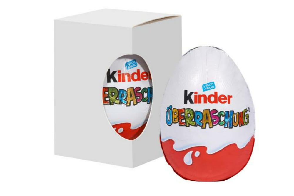 Kinder surprise egg in box