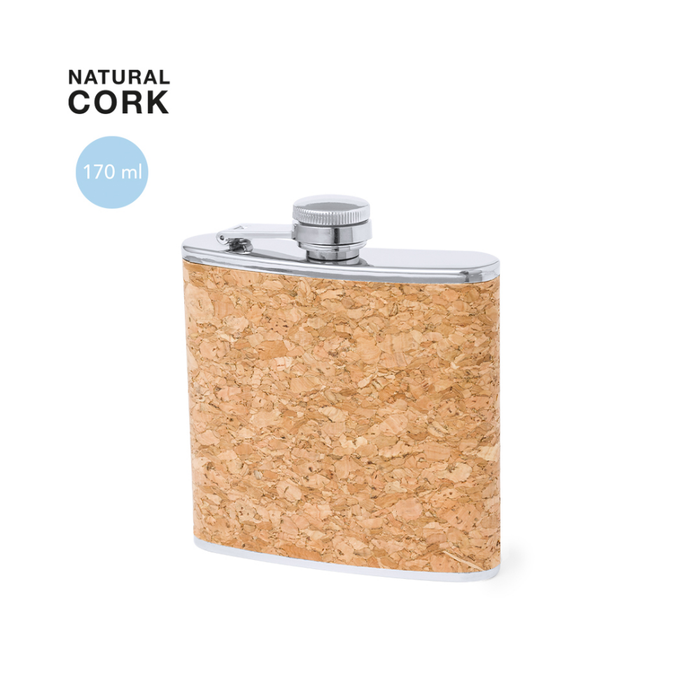 Cork heupfles (170 ml)