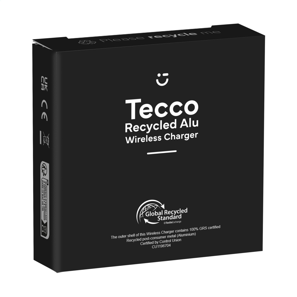 Tecco GRS Recycled Alu 15W Wireless Charger oplader